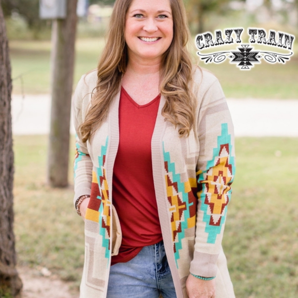 BUFFALO TRAIL CARDIGAN - Picture 1 of 3